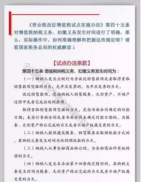 从4个方面掌握增值税纳税义务发生时间的确定