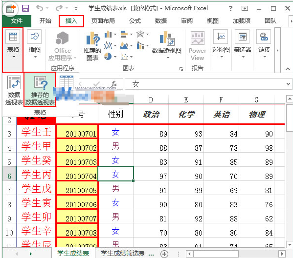 EXCEL数据透视表